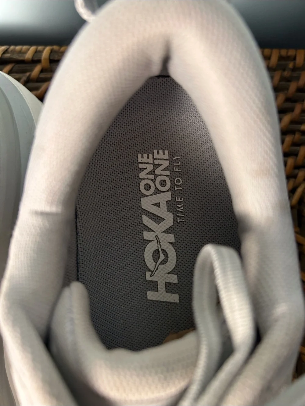 Hoka One One Gray Bondi 7 Shoes Women’s 9.5 Trainer Running Activewear - Picture 3 of 9